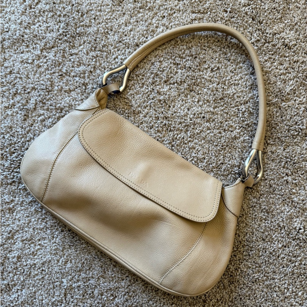 🩶 Vintage Prada Beige Leather Shoulder Bag 🩶